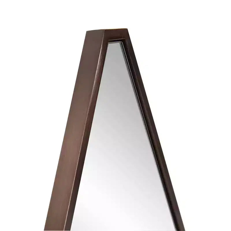 Specchio da parete a pentagono in ottone spazzolato scuro, 1–4 persone, 33"×24"