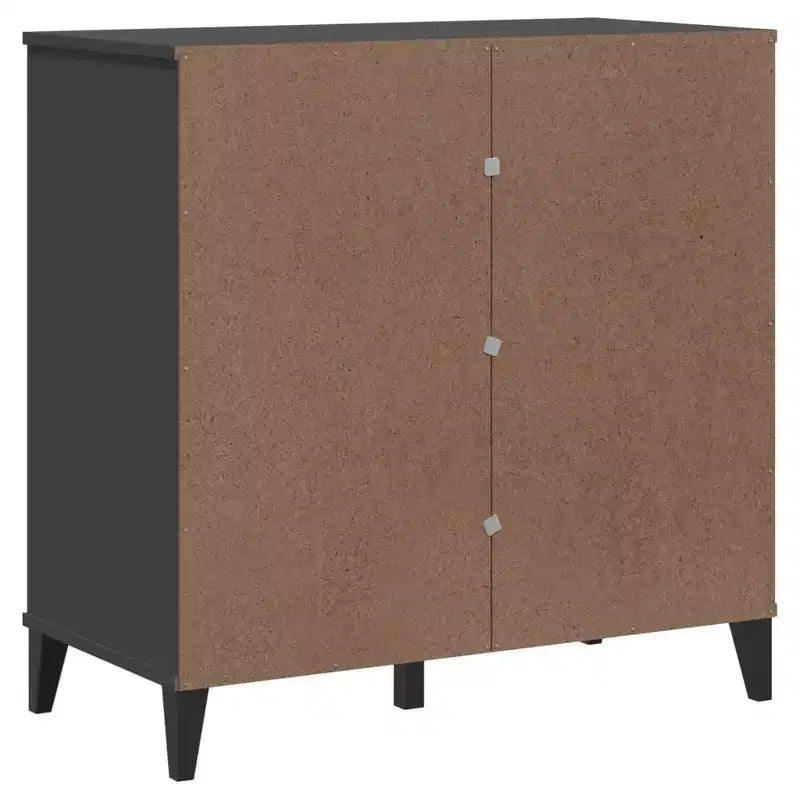 Credenza in pino massello con 3 cassetti e 3 ante – Antracite / Nero / Bianco