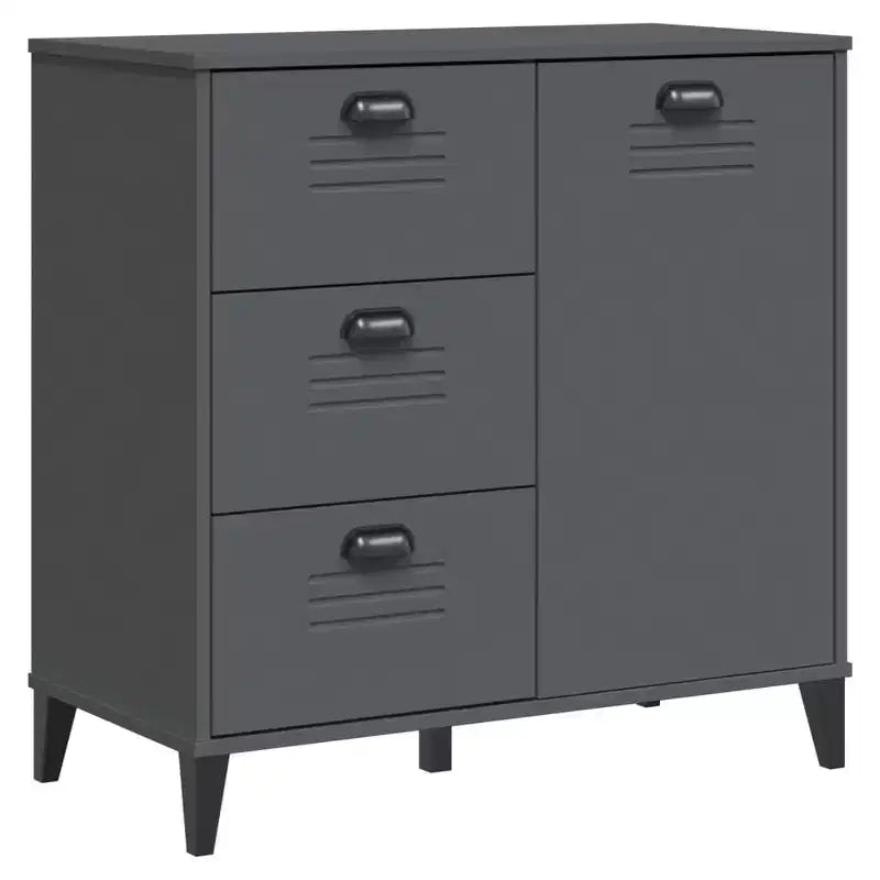 vidaXL Sideboard Storage Side Cabinet Living Room Furniture Solid Wood Pine