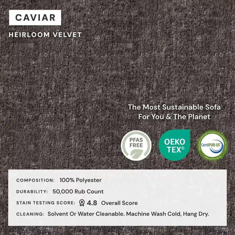 Divano modulare a 3 posti con rivestimento lavabile, velluto Heirloom, sezione a U