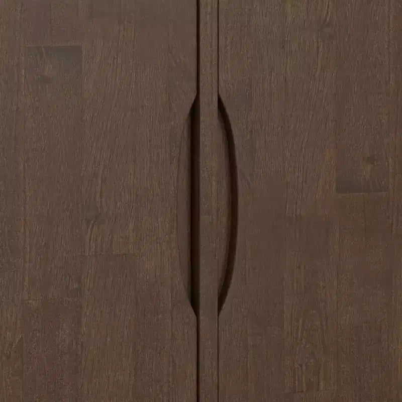 Madia a 2 ante in Noce Scuro – Stile Mid-Century Modern