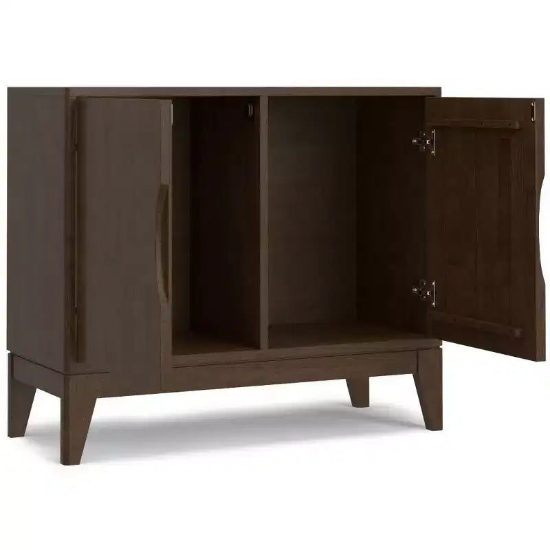 Madia a 2 ante in Noce Scuro – Stile Mid-Century Modern