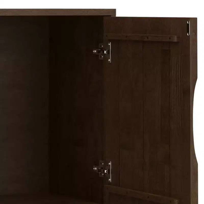 Madia a 2 ante in Noce Scuro – Stile Mid-Century Modern