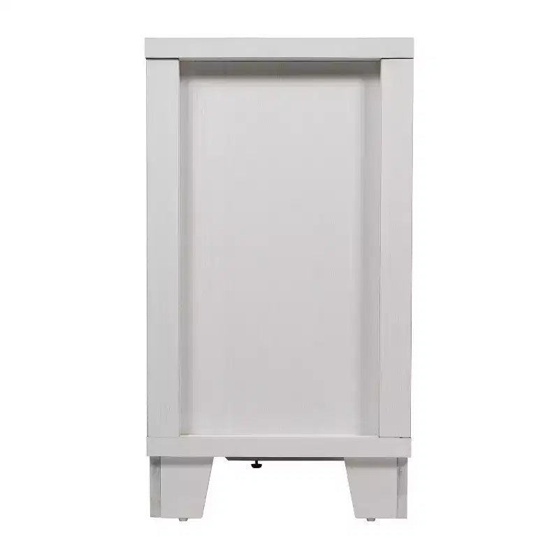 Madia Credenza Bianca / Nera con 3 Ante a Vetro e 3 Cassetti, Unità Singola