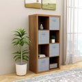 8-Cube Organizer Storage Cabinet With Opened Back Shelves,2 X 4 Cube Bookcase Book Shleves