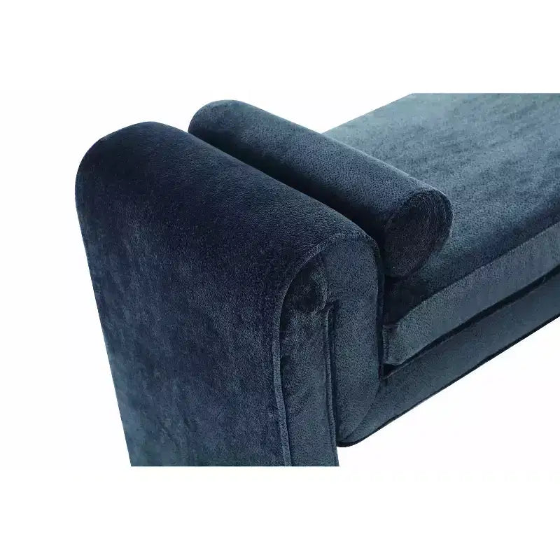 Panca imbottita in ciniglia 150 cm, 2 posti – Nero / Tortora / Avorio / Terracotta