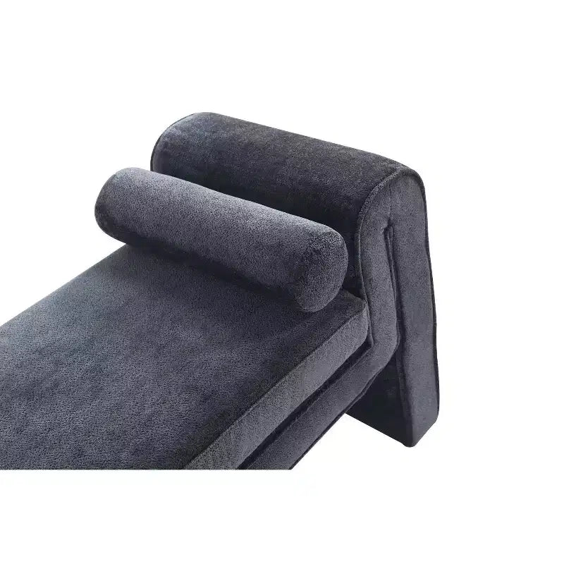 Panca imbottita in ciniglia 150 cm, 2 posti – Nero / Tortora / Avorio / Terracotta