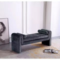 Manhattan Comfort 59" Concord Modern Chenille Upholstered Bench